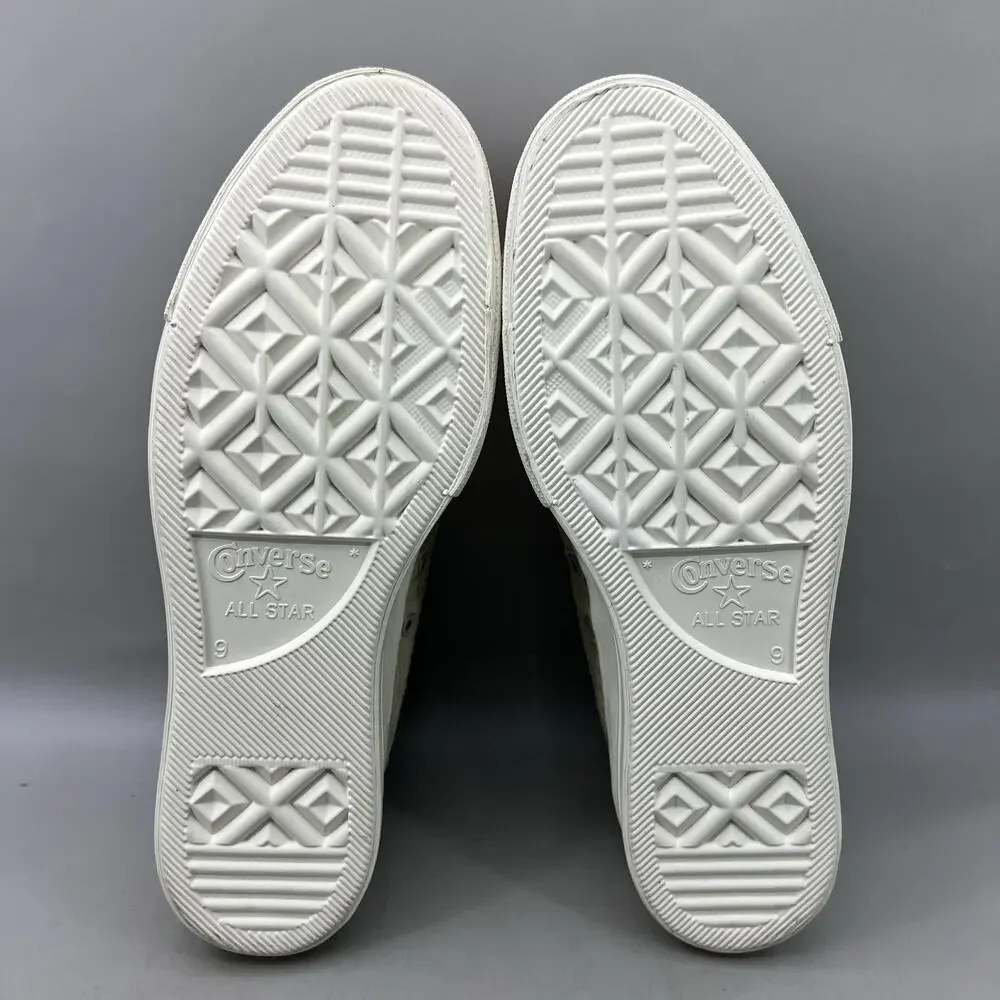 Converse All Star Lift Platform Low Shoes Women Size 9 Green White Sneakers NEW